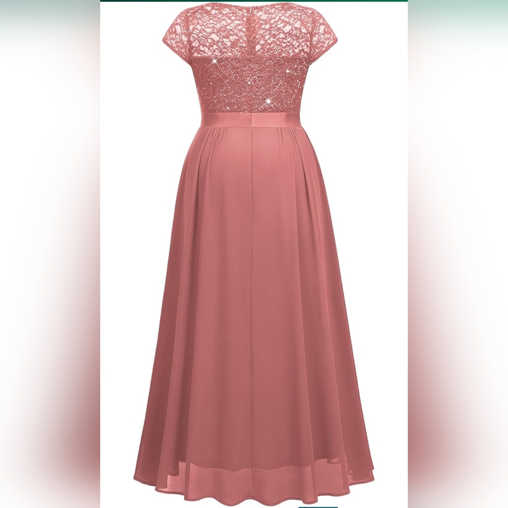 Miusol Plus Size Sequin Lace Maxi Dress – 2X - Picture 4 of 5